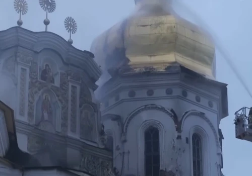 Rosyjski dron uderzył w Ławrę Peczerską. Uszkodzony Sobór Uspieński