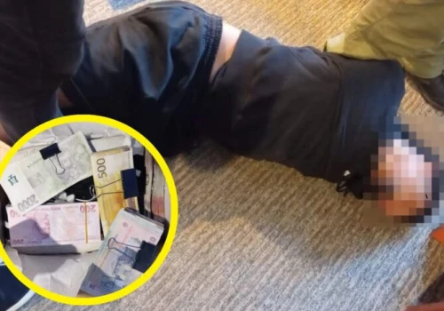 Kolumbijczyk z bronią w ręku napadł na kantor w Łodzi. Policja zatrzymała go w Piotrkowie