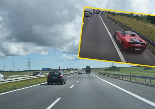 Pirat w Ferrari na autostradzie A4. Policjanci apelują do świadków