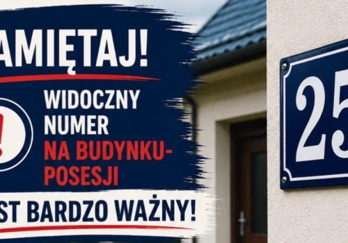 Czy Twój dom ma widoczny numer? Urząd przypomina: to obowiązek, który ratuje życie