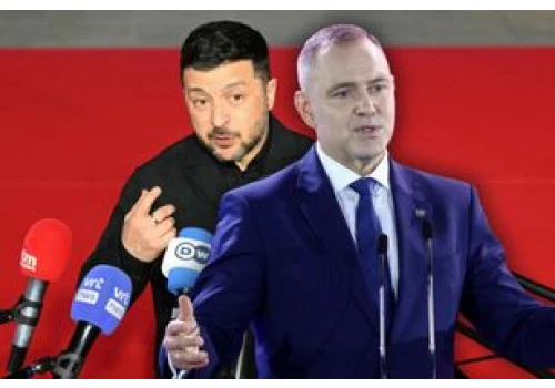 Rzecznik Nawrockiego po słowach Zełenskiego: Mija się z faktami