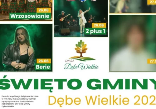 Święto Gminy Dębe Wielkie 2026. Na scenie 2 plus 1 i Berie