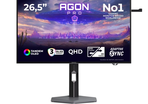 Nowy monitor AOC kusi: tandem WOLED, 720 Hz i DisplayPort 2.1 w zaskakującej cenie