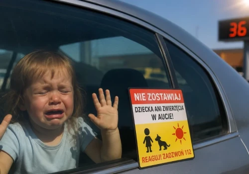 Przed nami gorące dni. Nie zostawiaj dzieci ani zwierząt w samochodzie