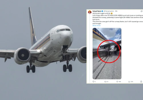 Nietypowy incydent lotniczy. W dwóch takich samych Boeingach pękły opony