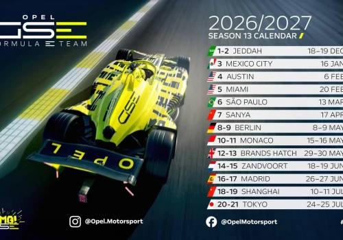 Opel w Formule E – kalendarz startów w debiutanckim sezonie 2026/2027