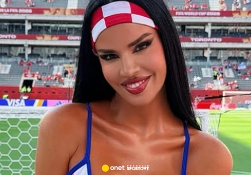 Ivana Knoll tak kibicowała reprezentacji Chorwacji. Strój zwraca uwagę