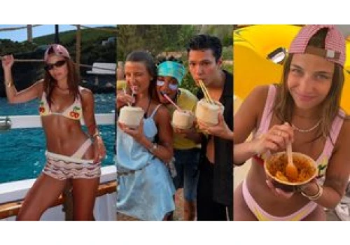 Julia Wieniawa w bikini SWAWOLI na łódce z 