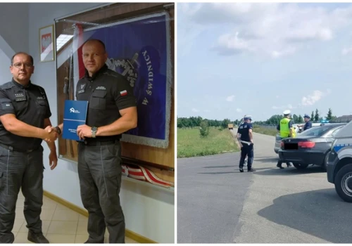 Zatrzymał pijanego kierowcę. Funkcjonariusz Aresztu Śledczego nagrodzony