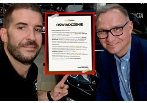 Zajęli się samochodem Dudy. Wydali oświadczenie