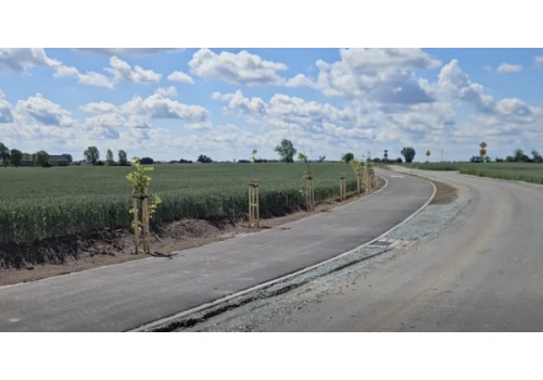 1,2 km nowej trasy rowerowej połączyło Wilczyn z Kleczewem