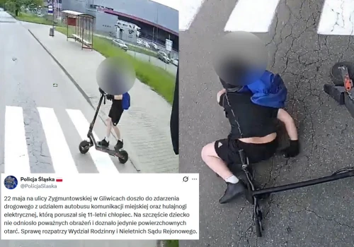 Gliwice: 11-latek prawie skończył pod kołami autobusu, kierowca zdążył 