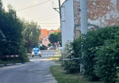 Pociski moździerzowe w gogołowskim stawie