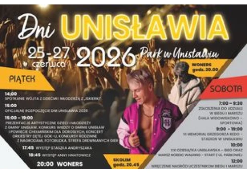 Unisław świętuje. Zaplanowano koncerty, imprezy taneczne i sportowe