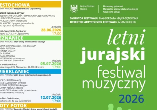 Już 28 czerwca startuje Letni Jurajski Festiwal Muzyczny 2026