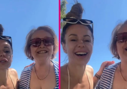 Doda w skąpym bikini, ale to jej mama kradnie show. Wanda ma obłędną figurę