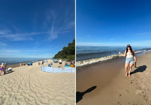 Odwiedziłam dwie plaże nad morzem w jeden dzień. Natychmiast dostrzegłam różnicę