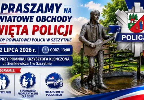 ​Święto Policji w Szczytnie. Mundurowi zapraszają na wspólne świętowanie i rodzinny piknik