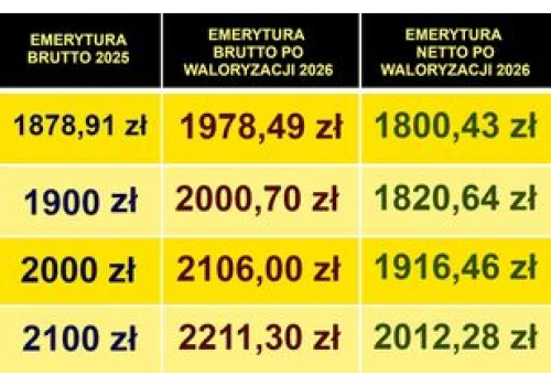 Emerytury w lipcu dla seniorów. Oto tabela netto i harmonogram wypłat w 2026 r.