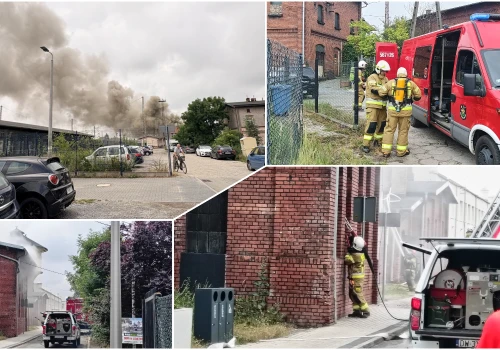 Pożar hali w Jaworzynie Śląskiej