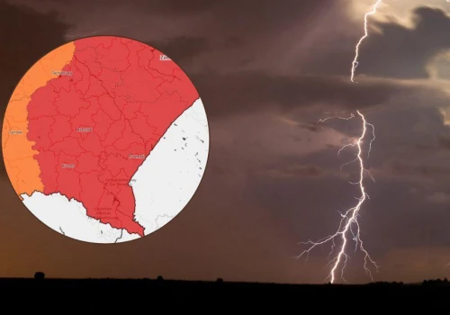 Piekielny upał i niszczycielskie burze nad Rzeszowem. IMGW wydało dwa alerty najwyższego stopnia