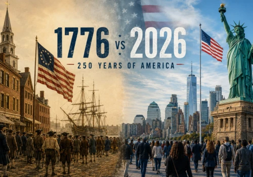 Ameryka 1776 vs 2026 – niezwykłe porównanie