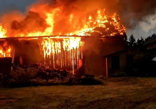 Gwałtowne burze nad powiatem bialskim. Strażacy interweniowali blisko 50 razy