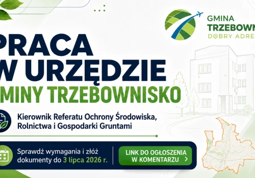 Trwa nabór na kierownika Referatu Ochrony Środowiska w Trzebownisku