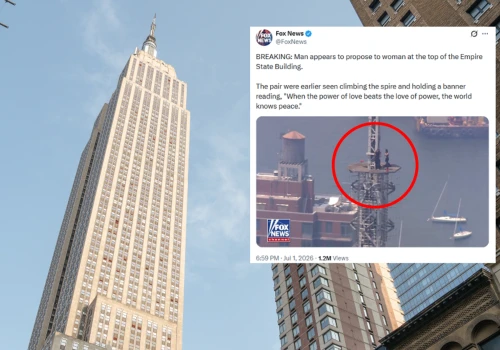 Wspięli się na szczyt Empire State Building. Usłyszeli kilka zarzutów