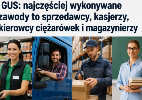 GUS: najczęściej wykonywane zawody to sprzedawcy, kasjerzy, kierowcy ciężarówek i magazynierzy
