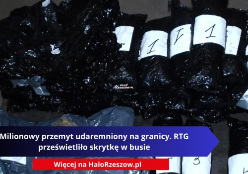 Milionowy przemyt udaremniony na granicy. RTG prześwietliło skrytkę w busie