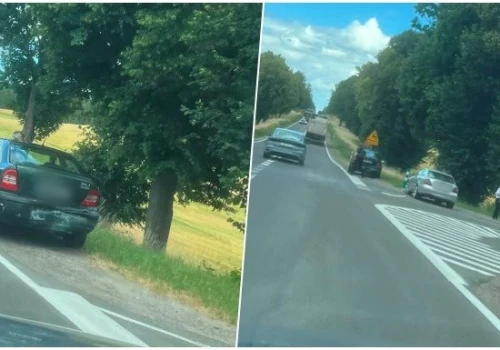 Dwa auta zderzyły się na krajowej „dziewiętnastce”