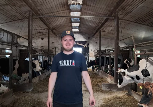 Ma tylko 22 lata i 6 ha. Za mleko dostaje nawet 5,50 zł za litr