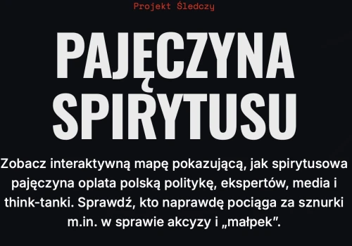 Pajęczyna spirytusu. Nowa strona opisuje kulisy działań wokół regulacji rynku alkoholu