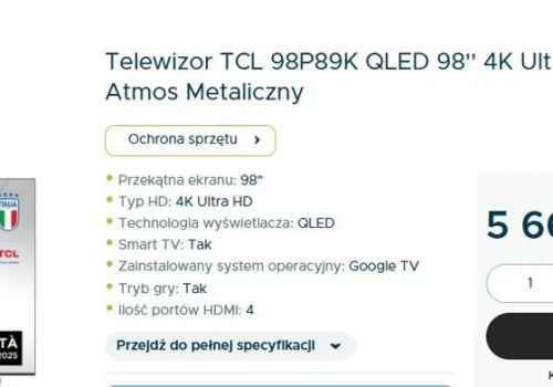TCL QLED 98″. Tak tanio za prawie 100 cali nie było chyba nigdy!