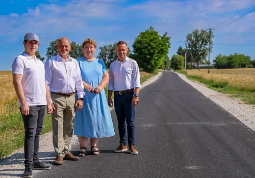 Nowa nawierzchnia na drodze Unia – Młodziejewice