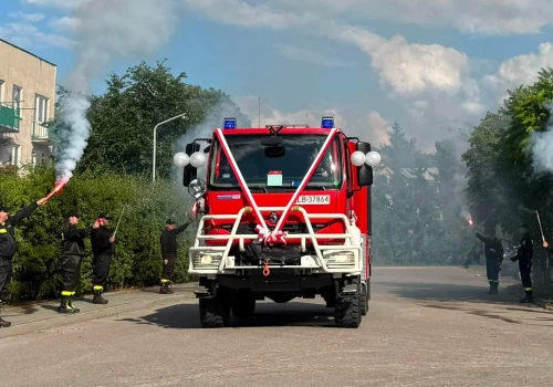 Terenowy Midlum trafił do OSP Wisznice. Wcześniej jeździł w PSP