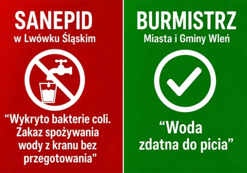 Sanepid: w wodzie bakterii coli. Burmistrz: woda zdatna do picia