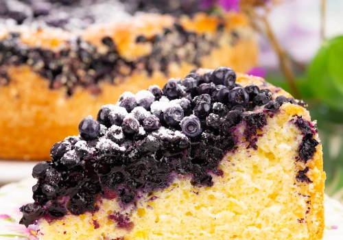Ciasto jogurtowe z jagodami