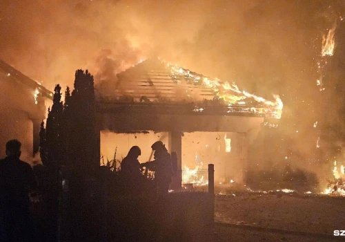 Nocny pożar w gminie Kobylanka