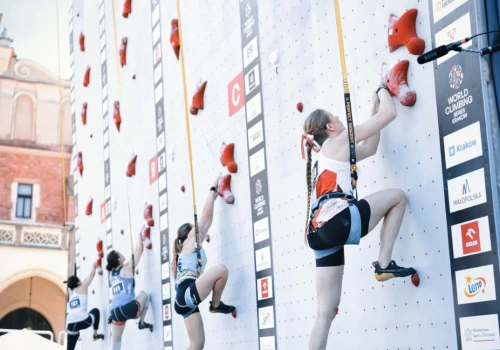 Finały wspinaczki na czas w Krakowie. Podium Kałuckiej i rekord świata Amerykanki