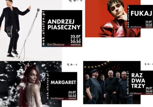 Andrzej Piaseczny, Margaret, Fukaj i Raz Dwa Trzy gwiazdami Dni Olsztyna 2026. Sprawdź program