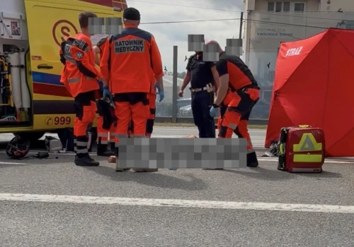 Wypadek w Rzeszowie. Nie żyje motocyklista, ulica Sikorskiego częściowo zablokowana