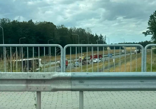 Wypadek na S19 w Lasach. Zablokowana droga w kierunku Lublina