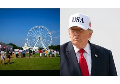 Wielki festyn Donalda Trumpa to kolosalna KLAPA? Zdjęcia miały znikać z sieci. 