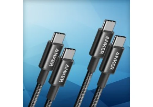 Zestaw dwóch kabli Anker USB-C 60W 1m w nylonowym oplocie za 21,99 zł w Amazon PL