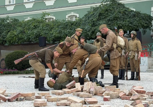 Pole bitwy przed szczecińskim magistratem