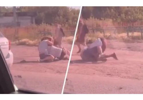 Kuriozalne sceny w Rosji. Mężczyźni pobili się w kolejce po paliwo