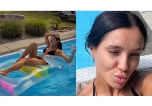 Odziana w bikini Natsu wczasuje się w rodzinnym domu: 