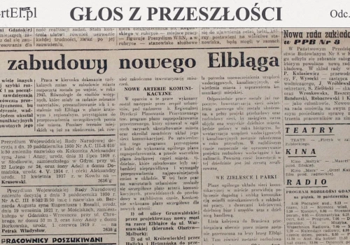 „Ustalenie roli Elbląga w planie krajowym i regionalnym” (Głos z przeszłości, odc. 255)